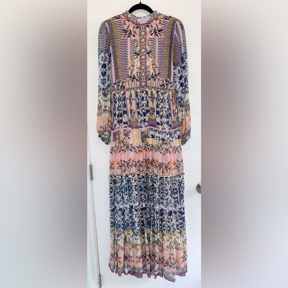Anthropologie Bhanuni Jyoti Anastasia Maxi Dress Size 2 New w Tags - Picture 9 of 14